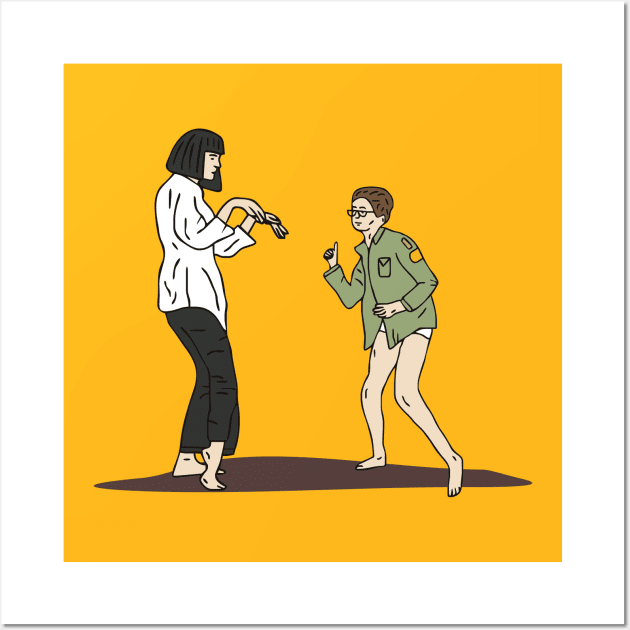 Pulp Fiction x Moonrise Kingdom Wall Art by grekhov